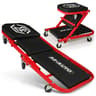 36 Inch 2 In 1 Folding Rolling Car Creeper Seat 0
