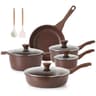 17 Piece Ceramic Cookware Set Nonstick Pots And Pans Induction Compatible Healthy Cooking Set 11