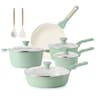 17 Piece Ceramic Cookware Set Nonstick Pots And Pans Induction Compatible Healthy Cooking Set 12
