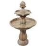 Traditional 2 Tier Solar Water Fountain With Battery Backup For Patio And Garden 12