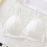 Sheer Floral Lace Bralette and Wireless Triangle Bra
