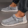 Men's Breathable Canvas Loafers and Casual Driving Shoes