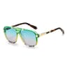 Gradient Large Frame Women Sunglasses Trendy Metal Accent Designer Shades 12