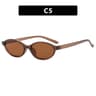 Retro Oval Sunglasses for Women and Men Trendy Small Oval Sunglasses and Punk Cat Eye Sunglasses