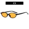Retro Oval Sunglasses for Women and Men Trendy Small Oval Sunglasses and Punk Cat Eye Sunglasses