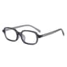 AuraGlow Chic Small Rectangle Sunglasses for Women with Statement Leopard Frame and Colorful Lenses