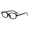 AuraGlow Chic Small Rectangle Sunglasses for Women with Statement Leopard Frame and Colorful Lenses