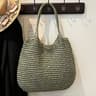Women Straw Tote Handbag