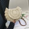 Vintage Woven Round Beach Bag