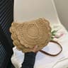 Vintage Woven Round Beach Bag