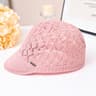 Women Summer Hollow Peaked Cap and Beach Bucket Hat
