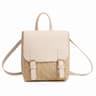 Vintage Woven PU Leather Straw Backpack