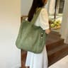 Woven Straw Beach Tote Bag for Summer Getaways and Casual Everyday Chic