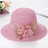 Elegant Wide Brim Straw Hat for Women Sun Protection and Beach Vacation