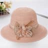 Elegant Wide Brim Straw Hat for Women Sun Protection and Beach Vacation