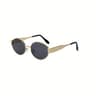 Trendy Oval Sunglasses for Men and Women Classic Metal Frame Shades