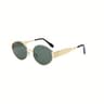Trendy Oval Sunglasses for Men and Women Classic Metal Frame Shades