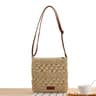 Handmade Straw Crossbody Bag for Women Summer Beach Purse