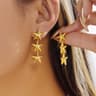 Bohemia Starfish Conch Pendant Earrings for Women Vacation Jewelry