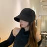 Classic Women's Solid Color Bucket Hat for Sun Protection and Outdoor Style