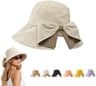 Womens Bowknot Wide Brim Sun Hat Foldable UV Protection Beach Hat