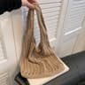 Bohemian Crochet Tote and Large Capacity Knitting Shoulder Bag