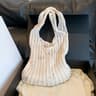 Bohemian Crochet Tote and Large Capacity Knitting Shoulder Bag