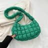 Quilted Puffer Tote and Cloud Shoulder Bag