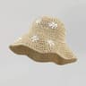 Packable Straw Sun Hat With Floral Accent 7