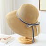 Elegant Bowknot Wide Brim Straw Sun Hat