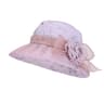 Elegant Mesh Flower wide-brim sun hat for Women Breathable Summer Beach Sun Protection