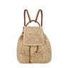 Handwoven Straw Backpack women