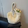 Chic Woven Hollow Out Beach Tote Bag