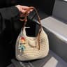 Hand Woven large capacity straw bag for Beach and Summer Travel
