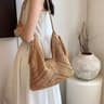 Casual Summer Crochet Tote Bag & Hollow Out Knit Beach Handbag