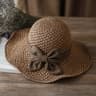 Handcrafted Straw Sun Hat Wide Brim Foldable Beach Hat For Women 7