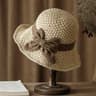 Handcrafted Straw Sun Hat Wide Brim Foldable Beach Hat For Women 8