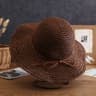 French Style Bow Straw Hat for Women