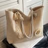 Elegant Straw Beach Tote for womens fashion