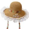 Summer Colorful Butterfly Straw Hat Wide Brim Beach Sun Protection