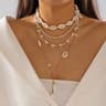 Coastal Starfish Layered Y Lariat Necklace Set for Women