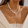 Coastal Starfish Layered Y Lariat Necklace Set for Women