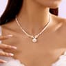 Boho Beaded Choker Necklace With Vintage Silver Shell And Starfish Pendant For Beach Vacation 5