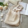 Boho Knit Crochet Tote Bag