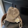 Bohemian Crochet Beach Tote Bag Large Capacity Knit Shoulder Bag