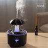 Rotating Umbrella Waterfall Humidifier LED Aromatherapy Diffuser with Raindrop