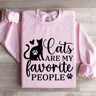 Cats Are My Favorite People Sweatshirt 4