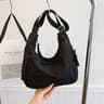 Dumpling Bag Minimalist Shoulder Bag Soft Pleated Fashion Purse For Everyday Style 4