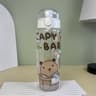 Transparent Cartoon Water Bottle With Carry Strap Leakproof Portable Sports Cup 5