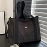 Large Capacity Nylon Crossbody Bag Casual Solid Color Messenger Shoulder Bag With Removable Strap 3